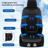 Cooling Car Seat Cover with 2 Fans 24 Air Outlets DC 12 24V One Click Stepless Wind Speed Ventilated Auto Cool Seat Cushion Pad