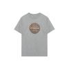 Letter Print Round Neck Straight Cut Short Sleeve T-Shirt Men Tops Gray C5694-HGR