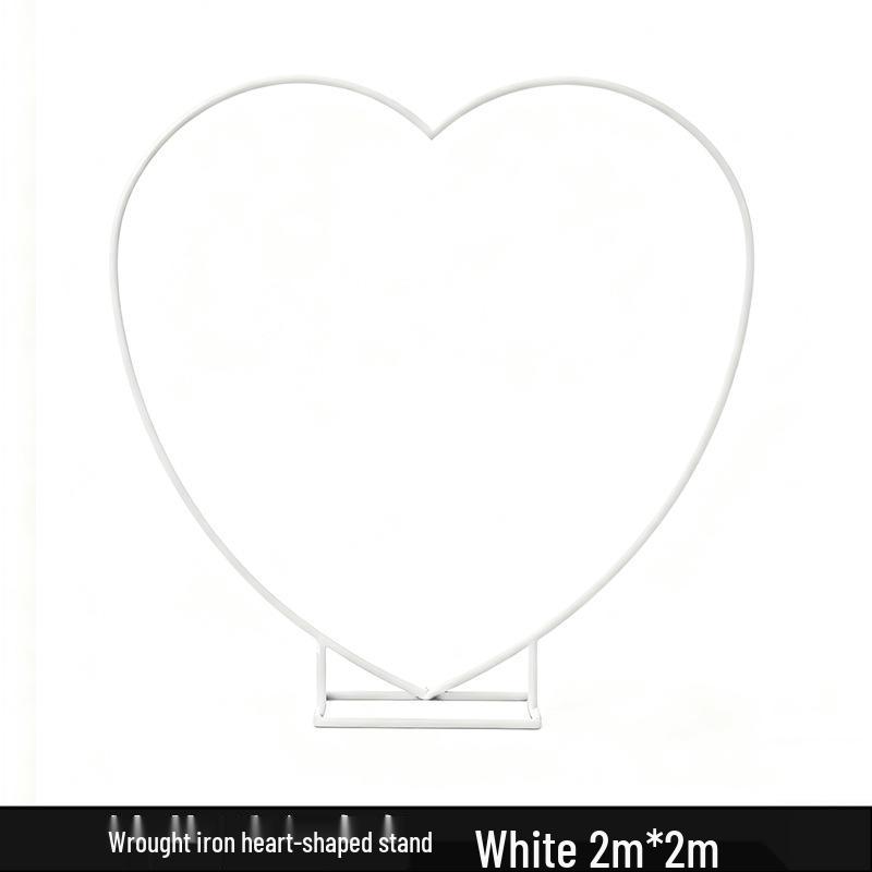 Heart-Shaped Wedding Arch Balloon Stand for Proposals and Valentine's Decor