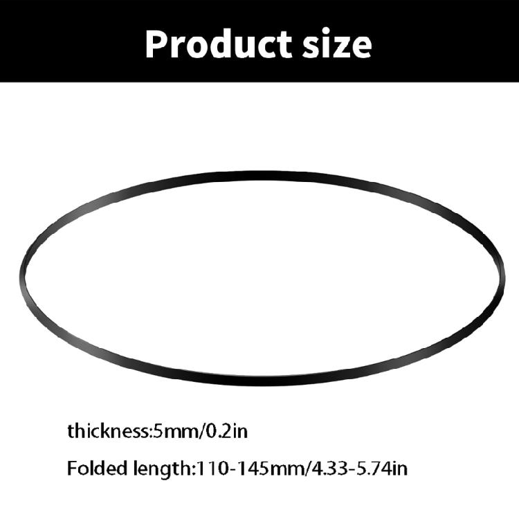 50PCS Flat Rubber Drive Belts For Cassette Mechanism Repair, Lengths Between 110-145MM Fold 5mm Width