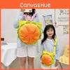 Cute Hamburger Cartoon Shoulder Bag Parent Child Backpack Daily School Travel