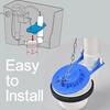 Universal Toilet Drain Valve Flap Cover Toilet Flapper Bathroom Drain Tank Water Saver Home Seal Tank PVC Flap Cover Repair NEW