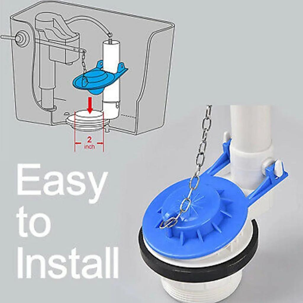 Universal Toilet Drain Valve Flap Cover Toilet Flapper Bathroom Drain Tank Water Saver Home Seal Tank PVC Flap Cover Repair NEW