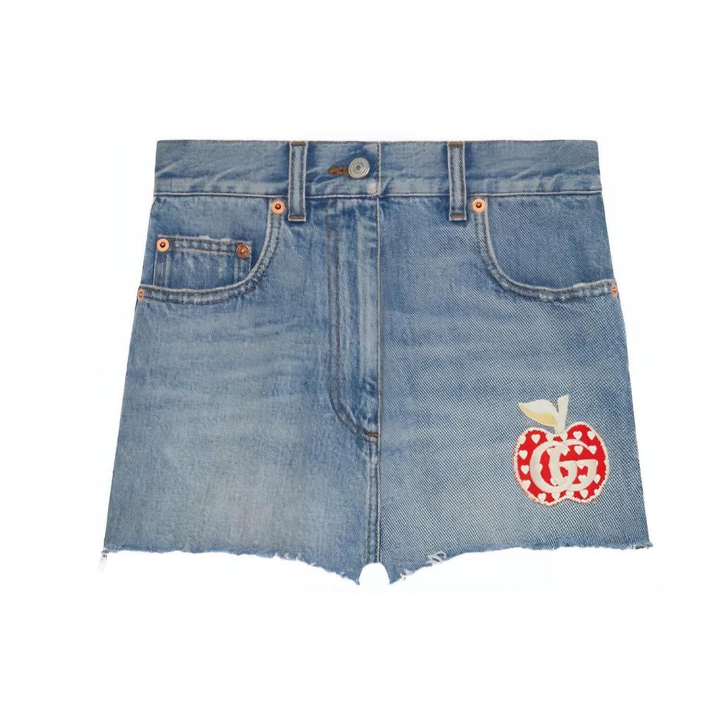 Gucci Denim Shorts Women's Blue 502779-XDBP2-4452