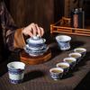 Shangqi Blue and White Porcelain Tea Set