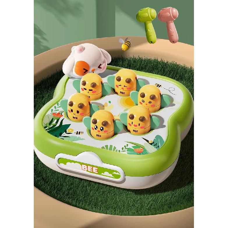 Baby Mole Hammer Whack Toy Kids Cute Animal Hand Percussion Sound Educational Sensory Develop Toys for 3 Year Children Gifts