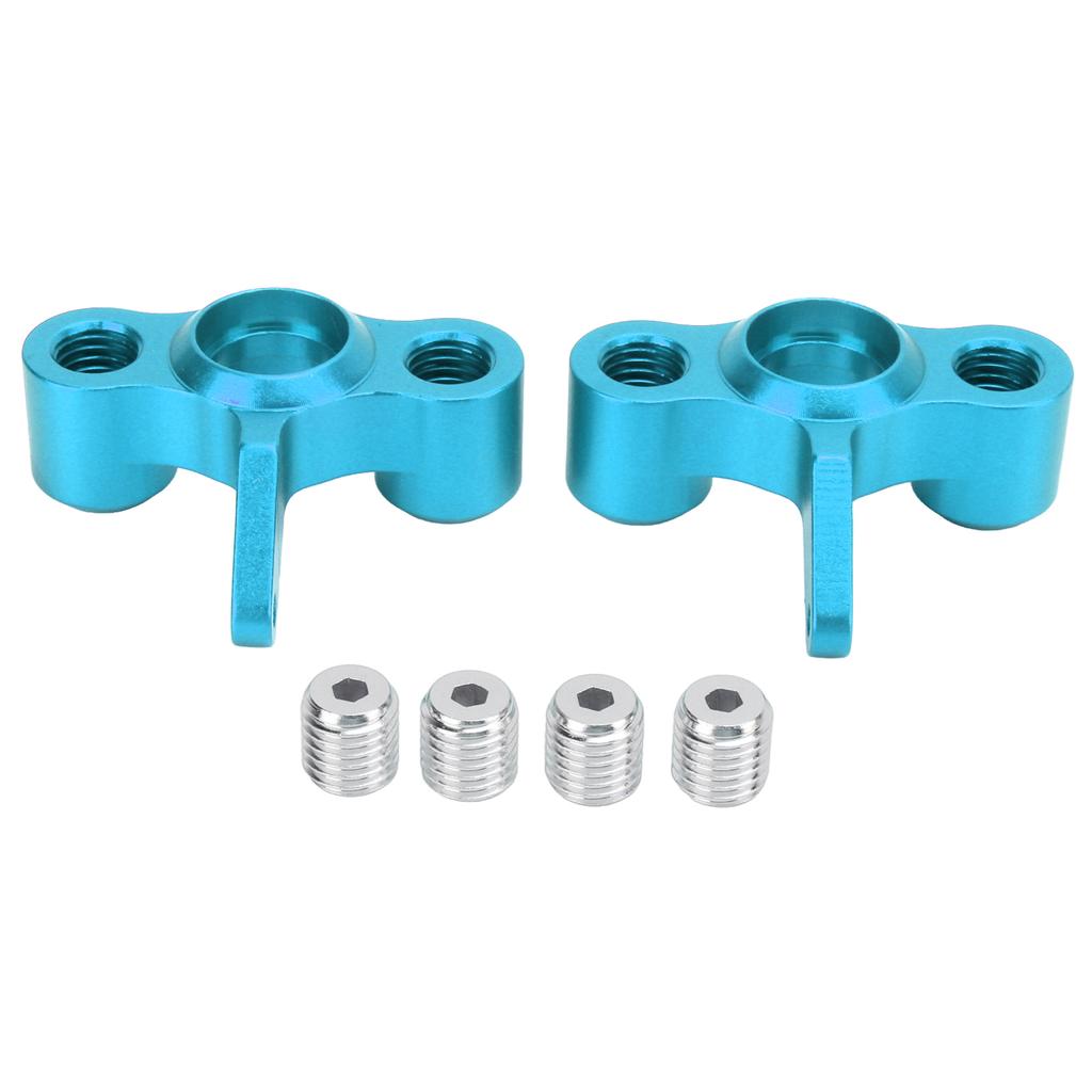 2Pcs RC Metal Steering Knuckles Replacement RC Aluminum Alloy Steering Hub Carrier for JLB 1Celsius10 Truck