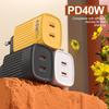 40W USB C Ladegerät Quick Charge QC 3.0 Dual PD Ladegerät Typ C Schnellladegerät Adapter für iPhone 16 15 14 Xiaomi Samsung Huawei Telefon
