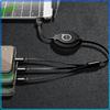 1Pcs Car Mounted Telescopic Three In One Mobile Phone Charger For Volvo XC60 XC90 S60 S80 S40 V40 V60 V70 V50 XC70