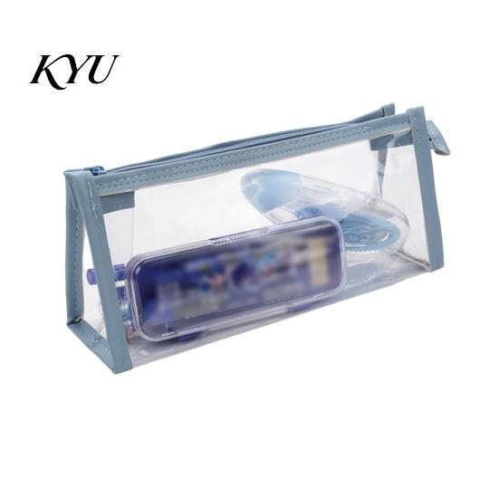 Student Pen Storage Transparent PVC Pencil Case, Large Capacity Waterproof Stationery Organizer Organizer, Durable Zipper Bag for School Supplies