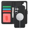 For Samsung Galaxy S24+ Wallet Case Compatible with MagSafe Anti-Drop Detachable PU Leather Phone Cover