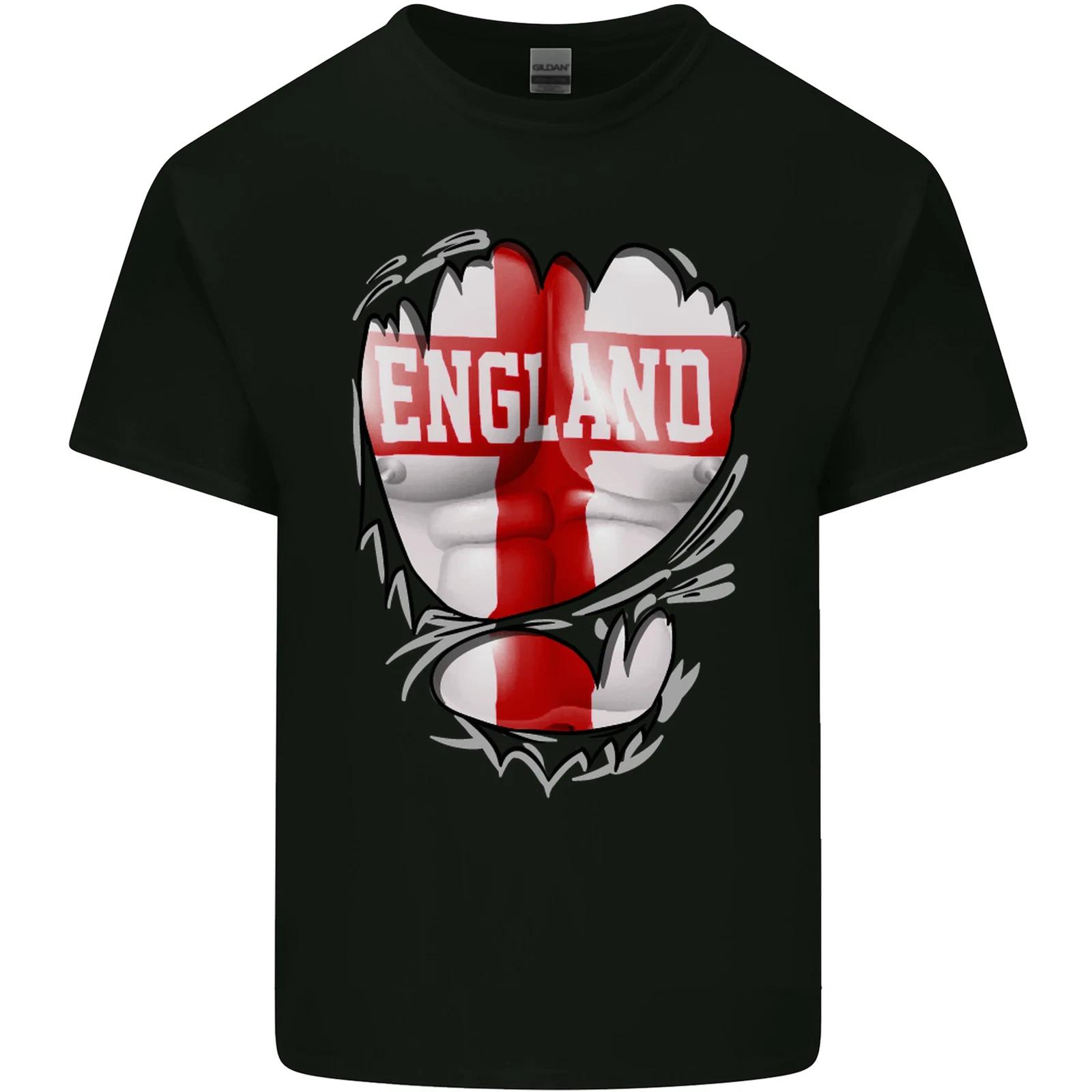 Gym St Georges Cross English Flag England Kids T-Shirt Childrens 2XL