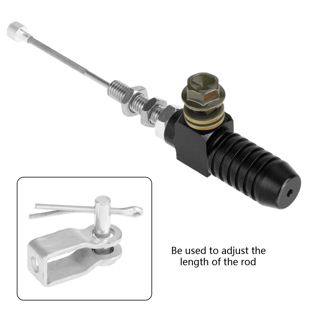 M10x1.25mm Universal Motorcycle Hydraulic Clutch Master Cylinder Rod Brake Pump Black