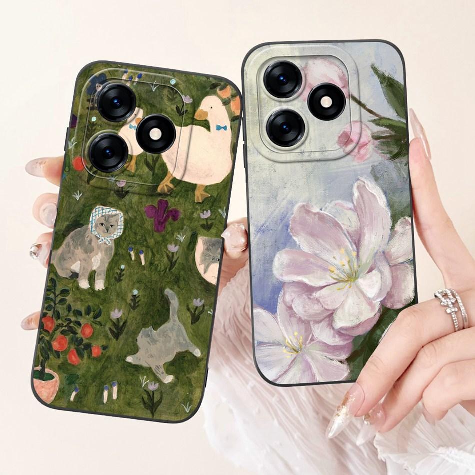 For Tecno Spark 10 10C Spark 10 Pro Elegant Printing Soft Silicon Case For Tecno Spark10 10 C 10Pro Lens Protective Phone Cases