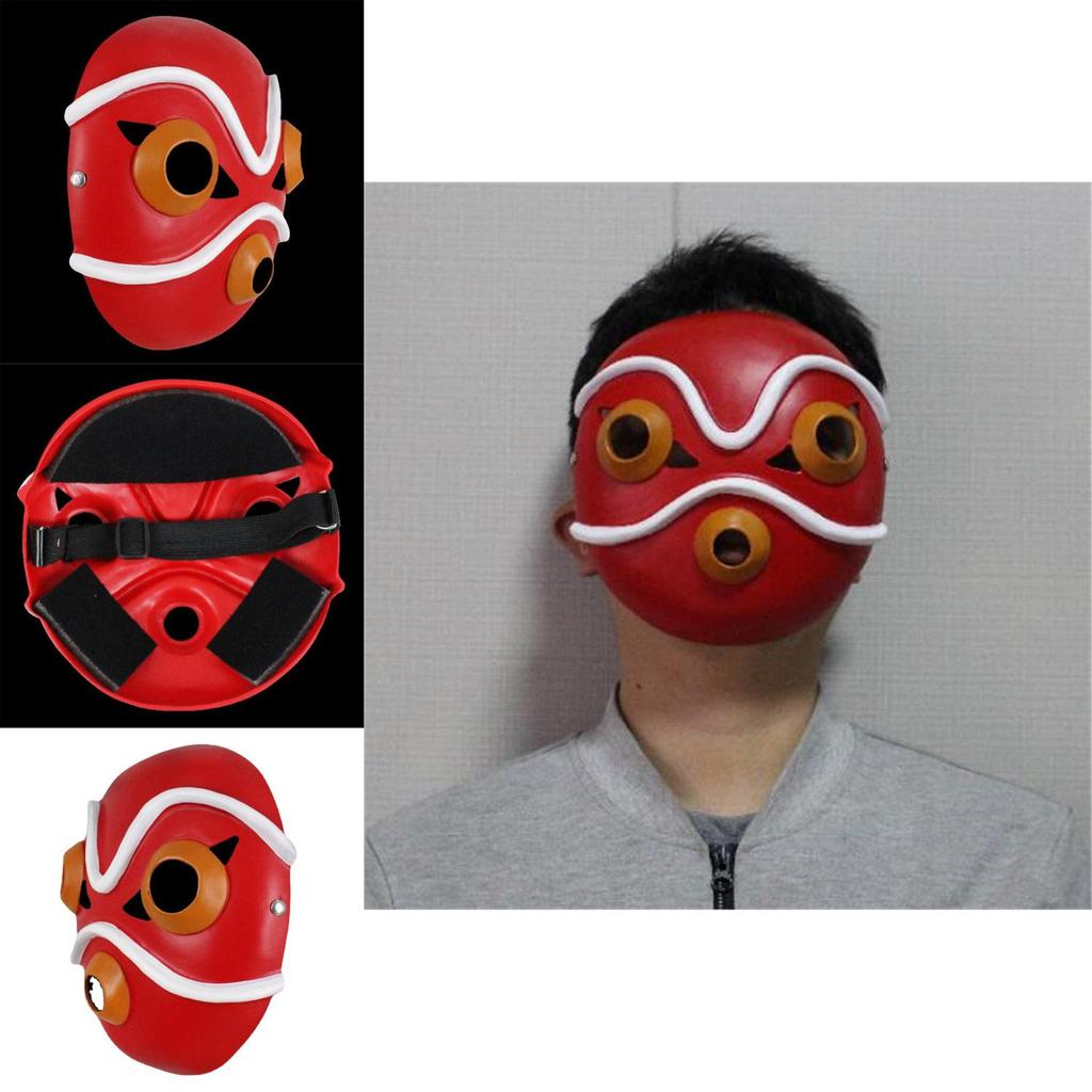 Prinzessin Mononoke Kostüm Maske Harz Party Requisite für Feiertagsfeiern