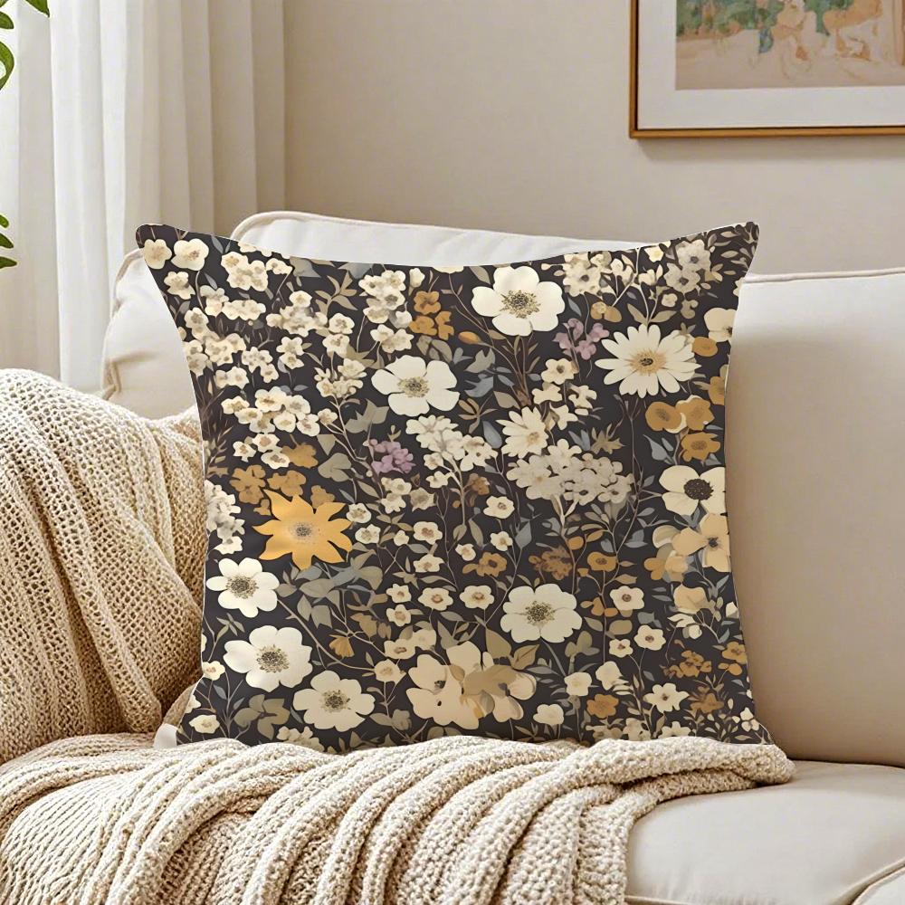 Retro Floral Classical Elegant Style Cushion Cover Pillowcase Antidustmite Living Room Sofa Decor Cushion Room
