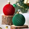 3D Drehkugel Silikon Kerzenform Winter Weihnachten Souvenirs DIY Streifen Aromatherapie Seife Harz Gips Basteln Herstellung Wohnkultur