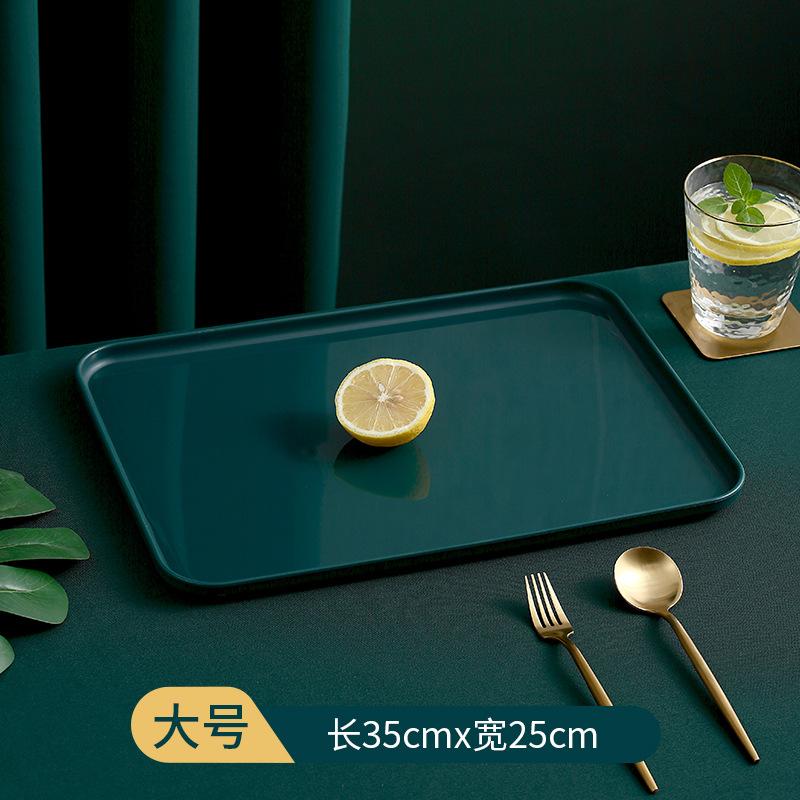 Tea Tray Living Room Cup Tea Cup Tray Household Rectangular Water Cup Tea Cup Tray Fruit Tray Nordic Plastic