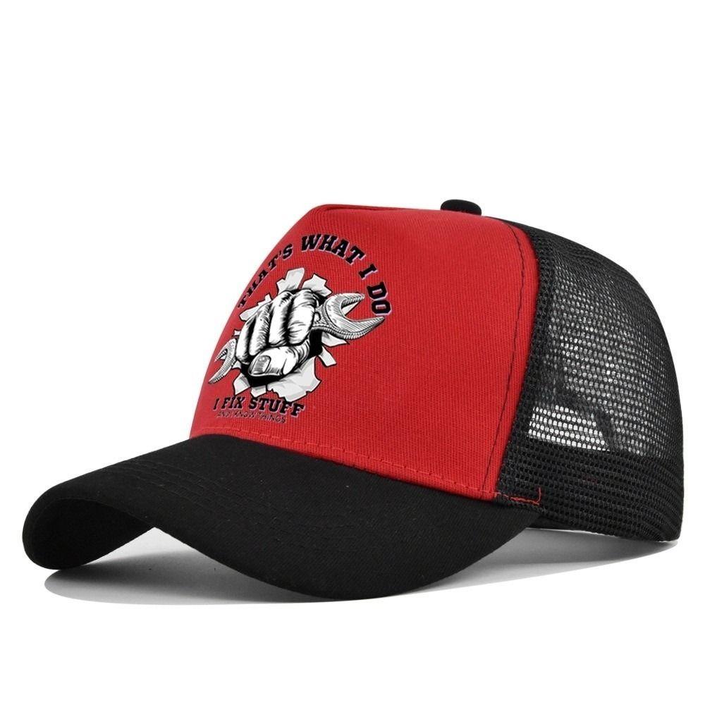 Two Tone Mesh Trucker Hat Breathable Outdoor Sun Hat Vintage Summer Baseball Cap For Men