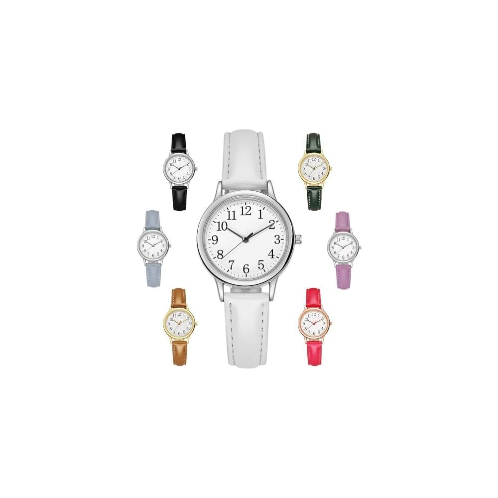 Fashionable Women s Analog Watch Lightweight Water Resistant Slim Band Gray