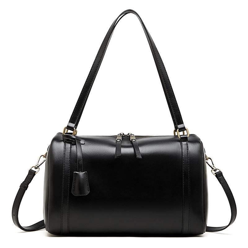 Women s Boston Bag Genuine Leather Luxury Women Shoulder Bag Cowhide Large Capacity Versatile Female Crossbody Bags
