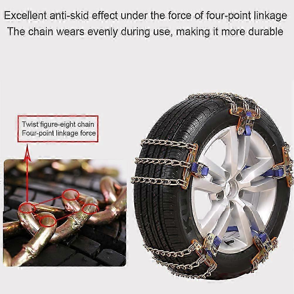 Snow Chains Car Anti Slip Tire Chains Anti Skid Tire Snow Chains For Car Suv Trucks