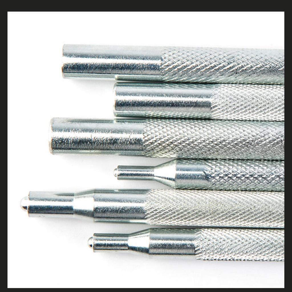 Snap Fastener Fixing Tool Kits with Hollow Hole Punch Tools for Hand Sewing Leather Crafts and Clothing Repair