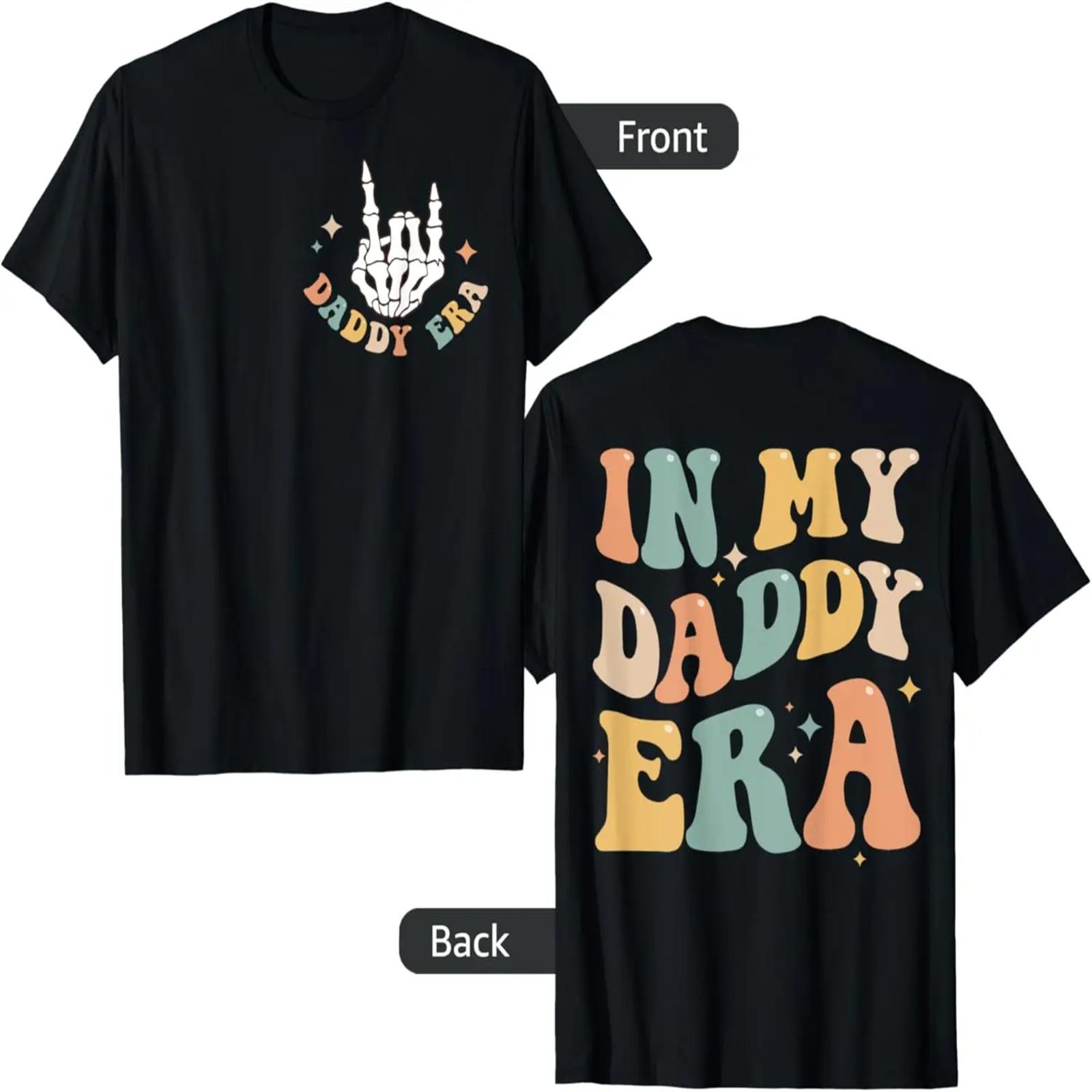 

In My Daddy Era Lover Groovy Retro Papa Fathers Day on Back T-Shirt XXXXXL чёрный
