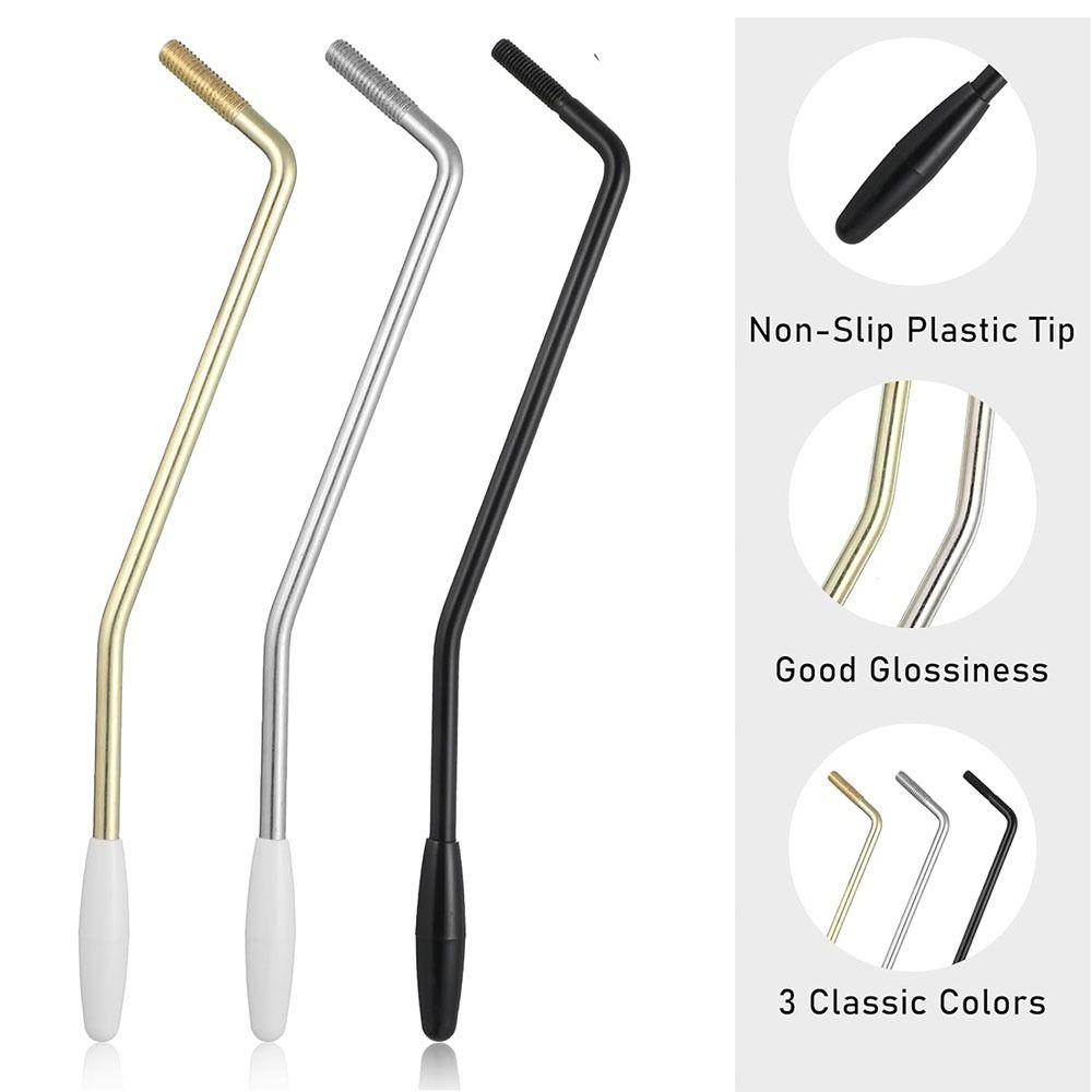 6Pcs/Set 3 Colors Electric Guitar Tremolo Arm Threaded Metal Tremolo Arm  Guitar Accessories