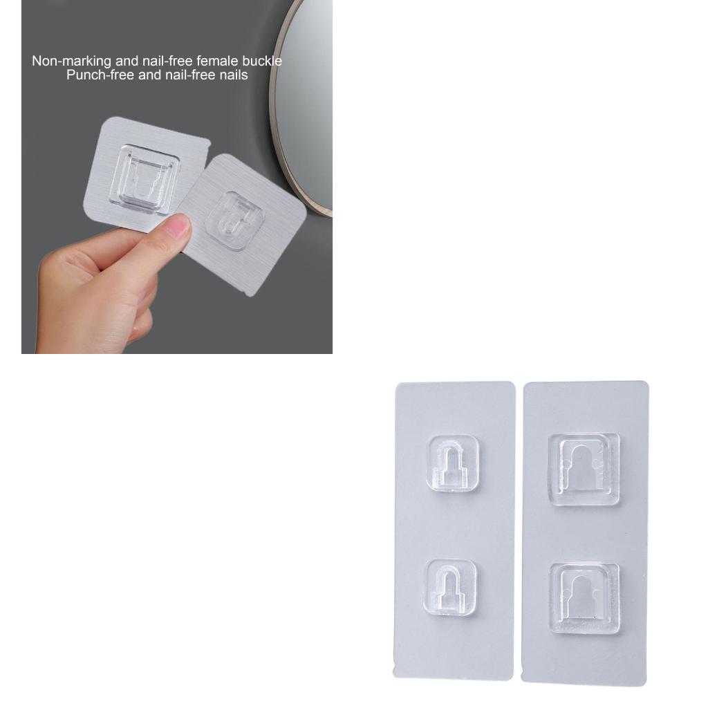 Strong Sticker Buckle Strong Stickers Sticky Hooks Set of 2 Hanger for Home Kitchen Dormitory Router Holder Socket Storage