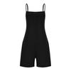 Damen Lässige Und Modische Ärmellose Camisole Mit Tasche Jumpsuit Shorts Jumpsuit Shorts
