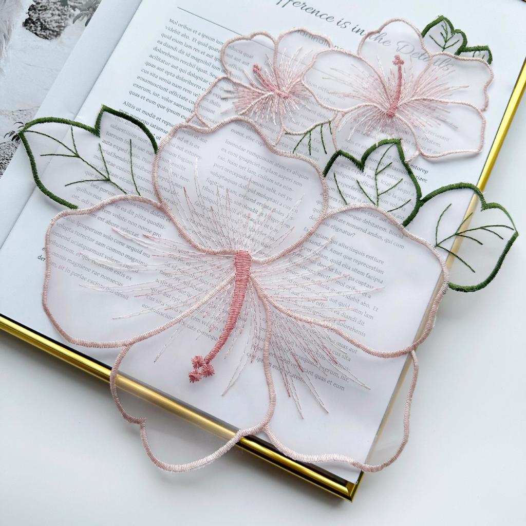 Eugen Yarn Embroidered Lotus Leaf Clothing Doll Jewelry Decorative Patch Lace