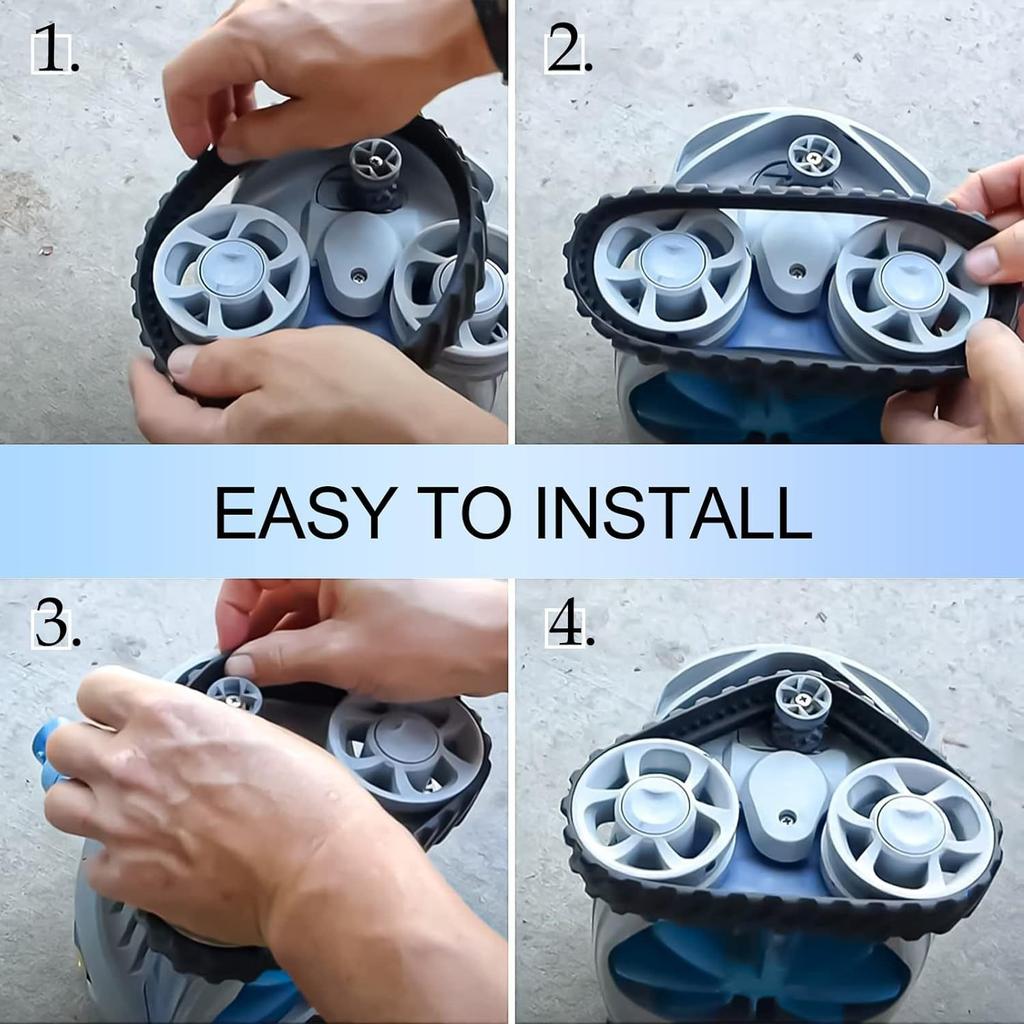 2/4Pcs Pool Cleaner Tire Track Replacement Heavy Duty Rubber for MX8 Elite MX6 Elite MX8 MX6 Pool Cleaner Tire Track R0526100