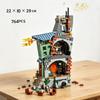 Bricks 764PCS  Luna Lovegood's House Model Building Bricks With Figures Magical Movie Toys  Birthday Gifts
