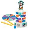 Jeu de société pingouin - COLORBABY - Lot de 6 - Bleu et Blanc - Enfants 4 ans et plus - Plastique - Thème Pingouin