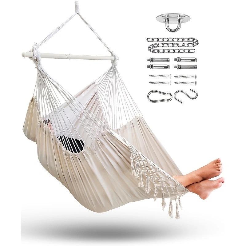 Cross-Border Canvas Hanging Chair: Dorm, Bedroom, Balcony Swing, Indoor/Outdoor Hammock, Suspended Household.