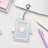 Cream Angel Wings Small Card Holder Acrylic Hard Card Holder Angel Small Card ID Card Film Card Holder
