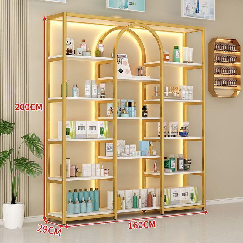 Floor-Standing Multi-Layer Nail Polish and Beauty Salon Display Rack