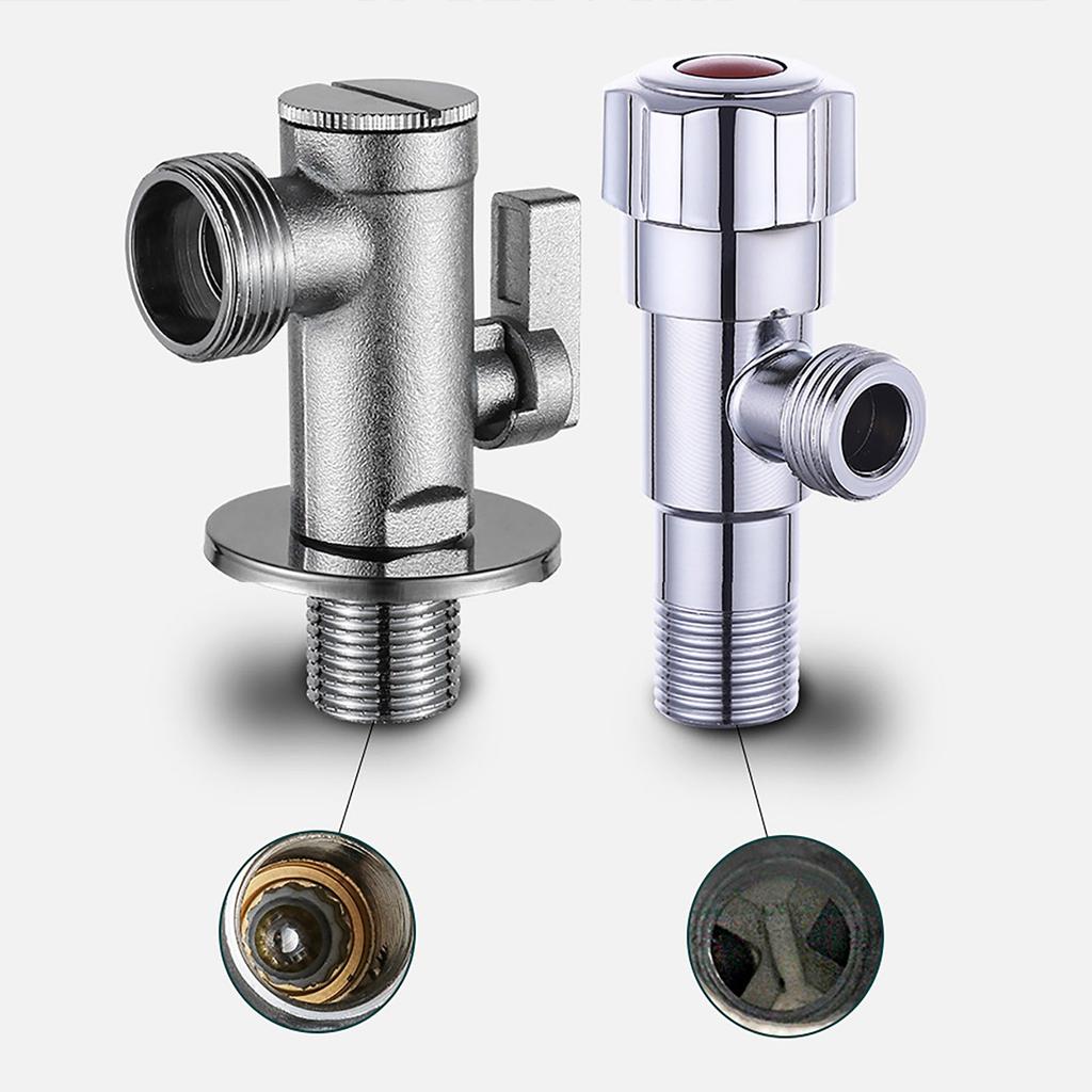 Toilet Dedicated Angle Valves With Filter Screen Large Flows Water Stop Valves Water Tap Connector Bathroom Accessories