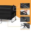 Portable Gas Cooker Cover, 600D PVC Dust Cover with 25 X 18 X 15 Size, Rectangular Storage Cover for Backyard Cart Use and Camp Carry