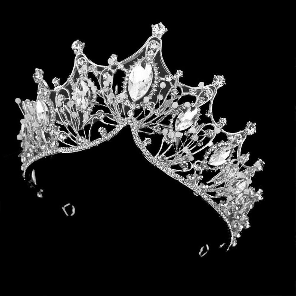 Elegant Princess Crowns Sparkling Rhinestone Diadem Bridal Tiaras  Photoshoot Accessories