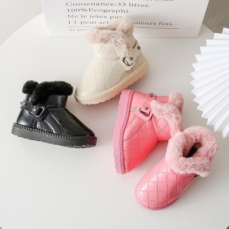 Маленькие детские зимние сапоги из меха для детей среднего возраста — фото 5