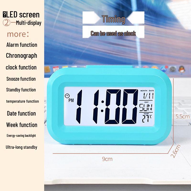Smart Multi-functional Desktop Alarm Clock with Mute Mode and Long Battery Life