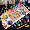 Montessori treleker Barn opptatt bord Dyr Math Fisketall Matchende digital form Pedagogiske leker til barn Gaver