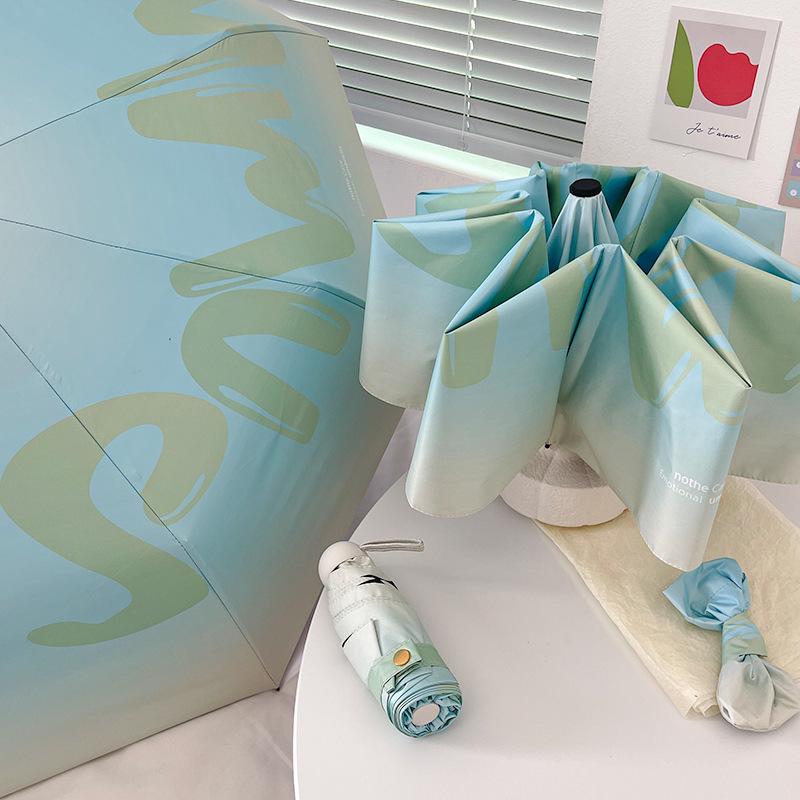 

Жіноча парасолька подвійного призначення: Автоматична, Парасолька від сонця та дощу з сонцезахисним покриттям з чорного клею, Складна, Японський та корейський стиль 50% off 6-rib manual (compact)