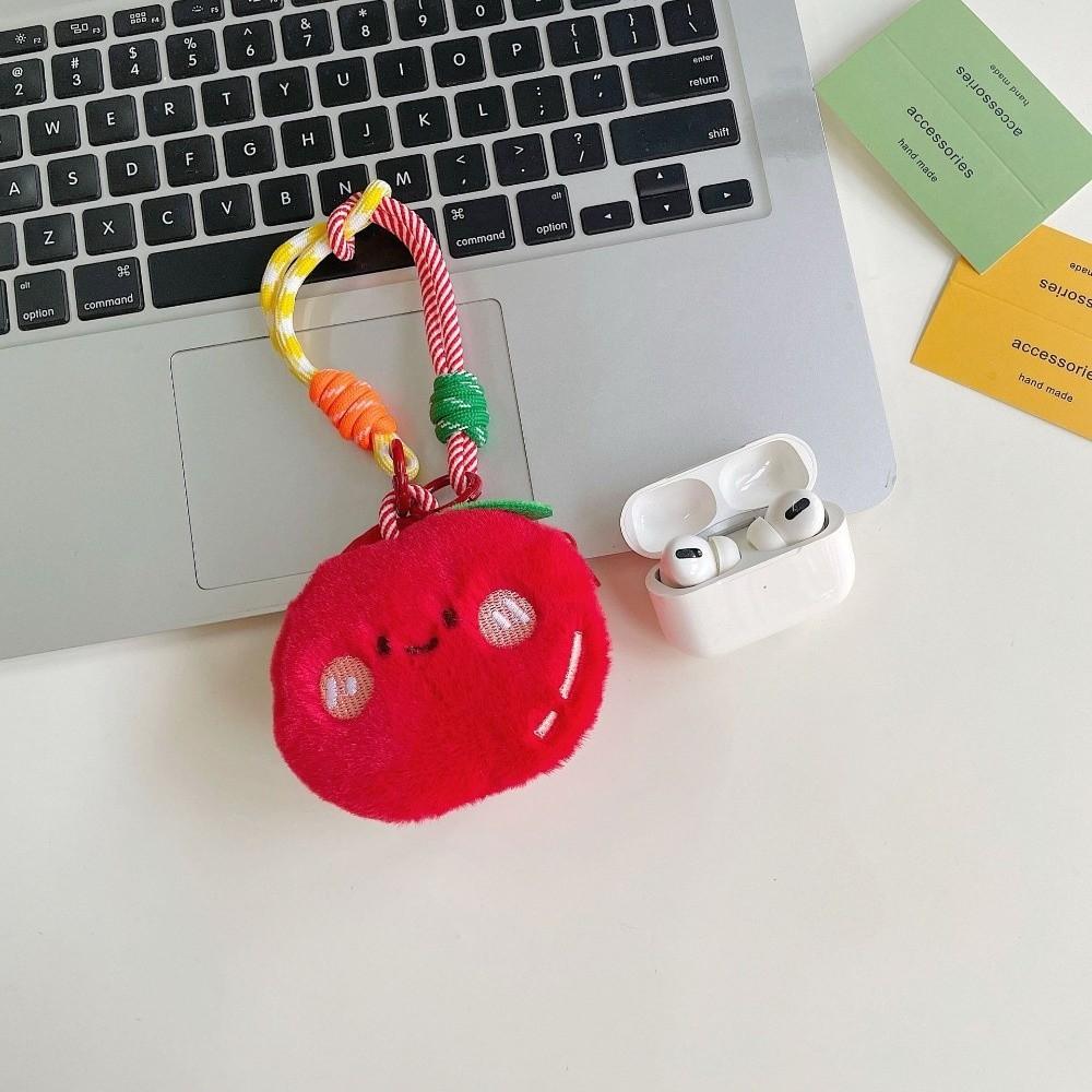 Plush Pouch Cartoon Bag Pendant Fruit Dolls Coin Purse Creative Plush Earphone Bag Women