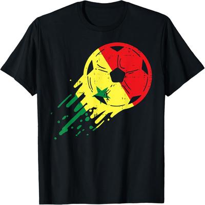 Senegal Flag Senegalese Soccer Football Fan Men Women Kids T-Shirt