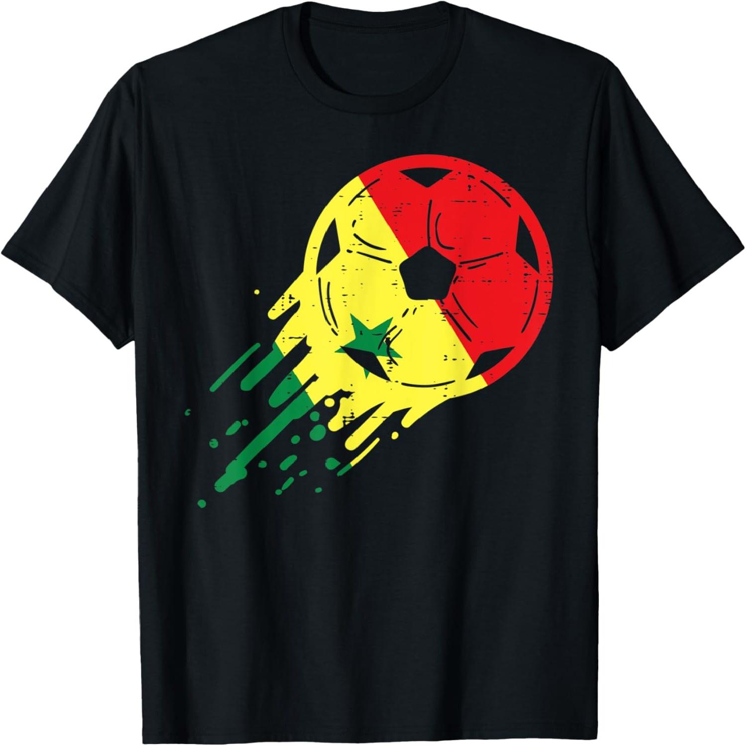 Senegal Flag Senegalese Soccer Football Fan Men Women Kids T-Shirt S разноцветный