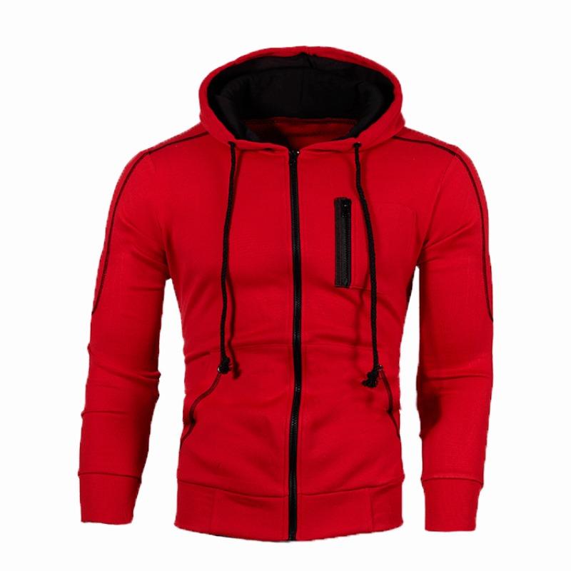 New Autumn and Winter Men's Casual Cardigan Hooded Sweatshirt Teen Men's Jacket