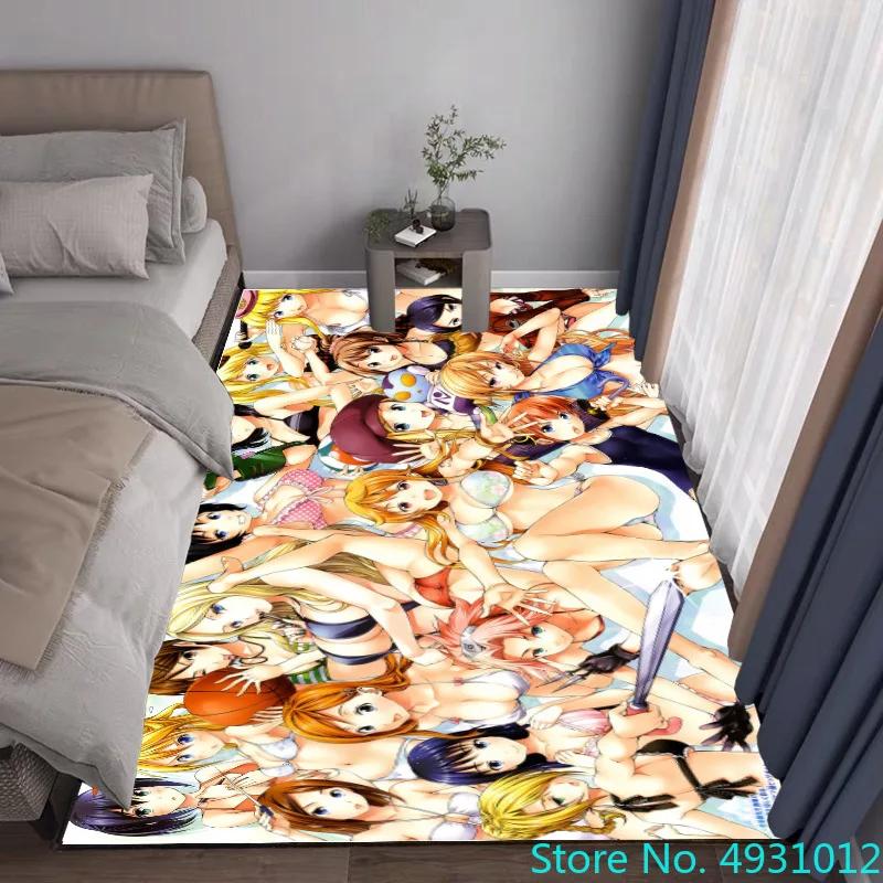 Creative 3D Carpet One Piece Luffy Shanks Anime Print Living Room Bedroom Decoration Rug Kids Children Anti Slip Crawling Mat